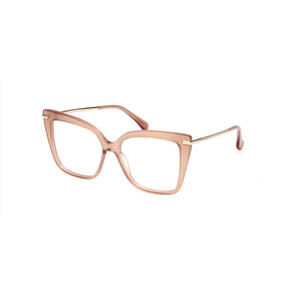 MaxMara MM5144 045 Acetate Light Brown Gold Cat Eye Eyeglasses Women’s Frame